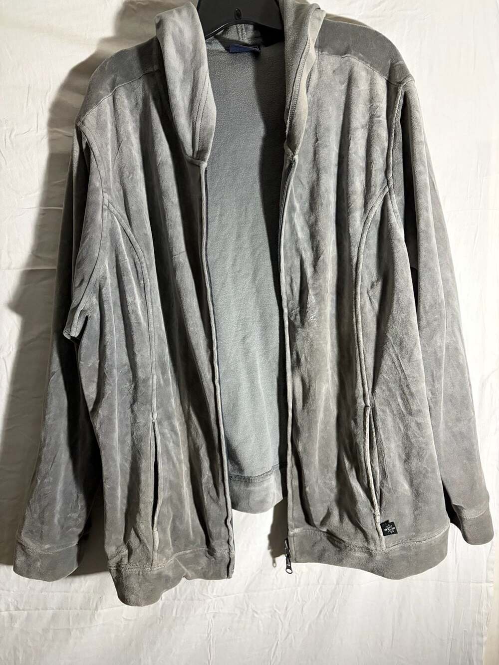 Route 66 Original Clothing Co. Women's Gray Velour Full-Zip Hoodie